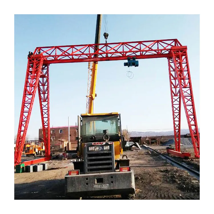 Customized single and double beam gantry crane tyre type container tyre crane Flower frame gantry crane 5 ton 8 ton 10 ton