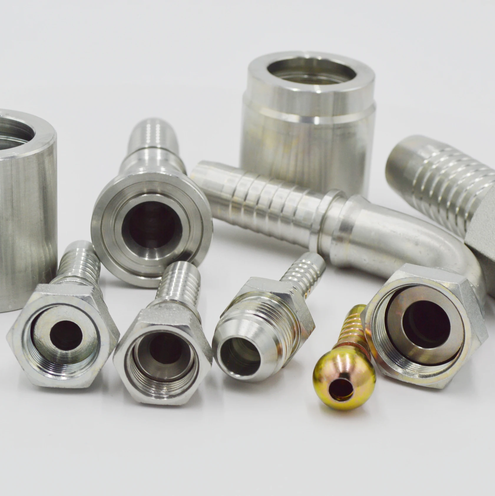1/4-2' Zinc plated hydraulic male female metric and bsp adapters and fittings NPT BSP