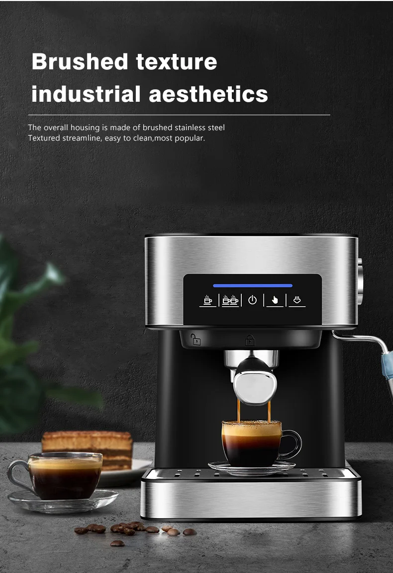 2021 New Design  Cafetera Automatic coffee Machine Italian Espresso Coffee Maker Latte Foam Coffee Machine
