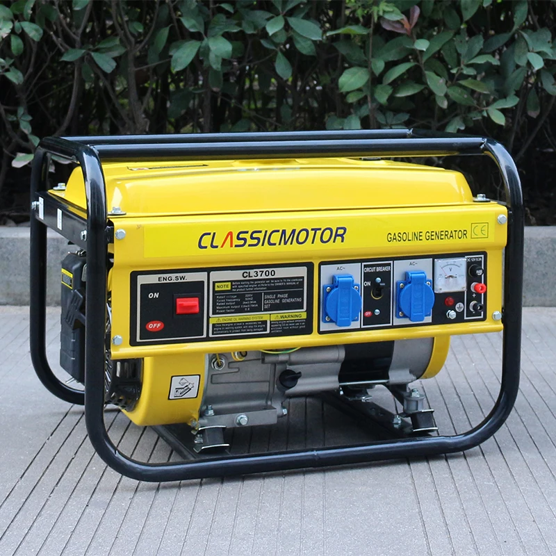 Bison Cheap Chinese 110 Volt Gasoline Generator 2.0 2.2Kw 6.5Hp Gasoline Engine Generator
