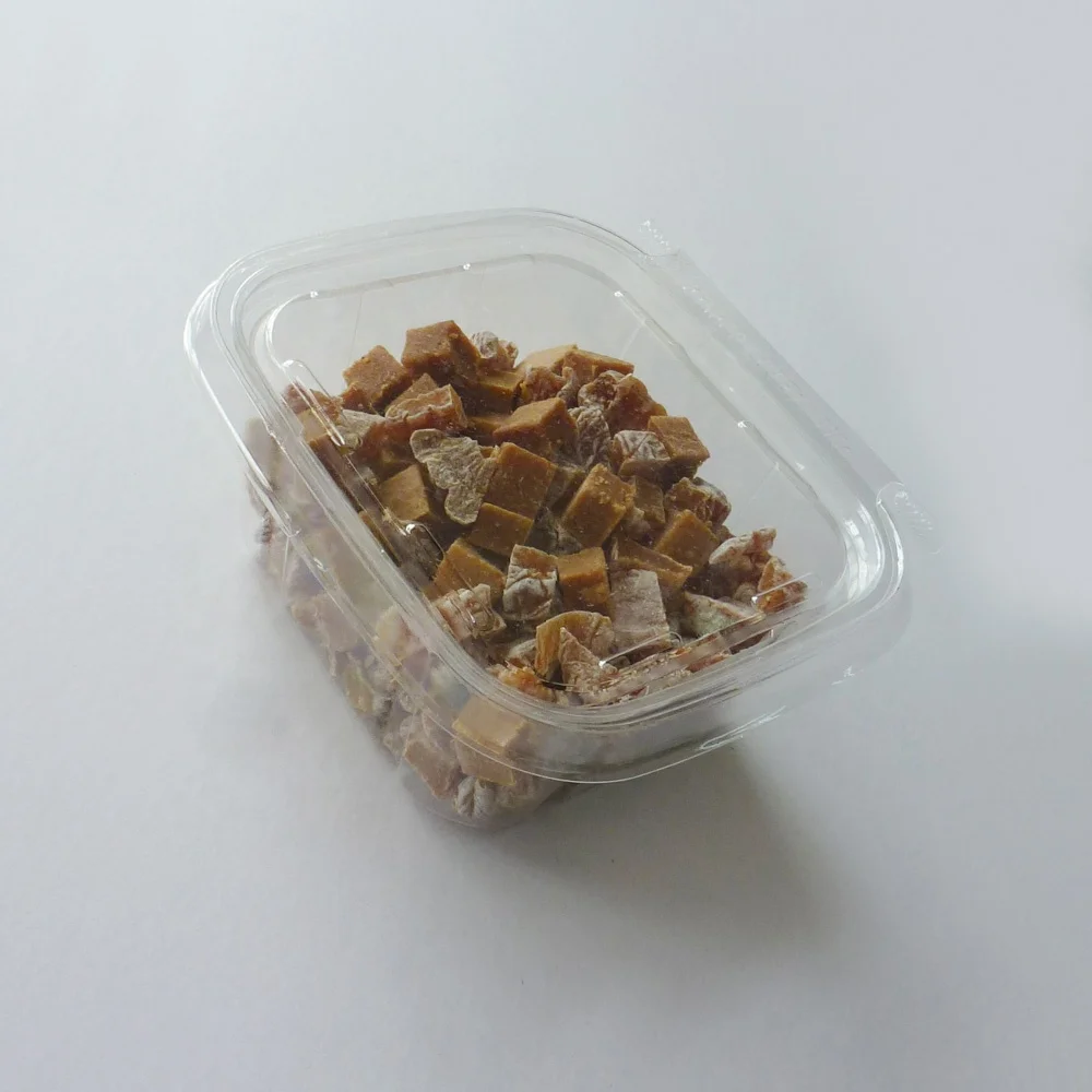  Хит продаж коробка из перерабатываемого ПЭТ пластика для сухофруктов и орехов