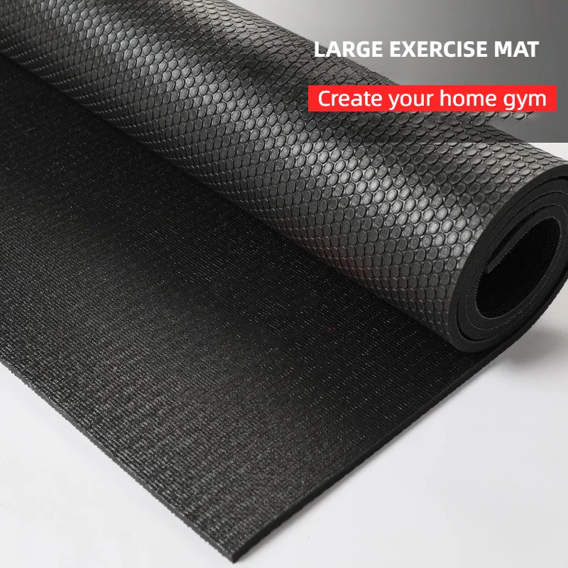 Customized Yoga Mat Double Large Sports Fitness PVC Floor Mat Anti Slip Multi-Purpose Shock-absorbing Home Gym Exercise Mat