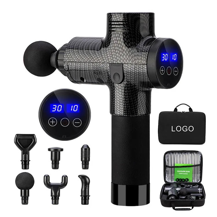 Dropshipping 30 Speeds Deep Tissue Vibration Cordless Electric Percussion Muscle Massager Massage Gun for Body Waist Neck Legs