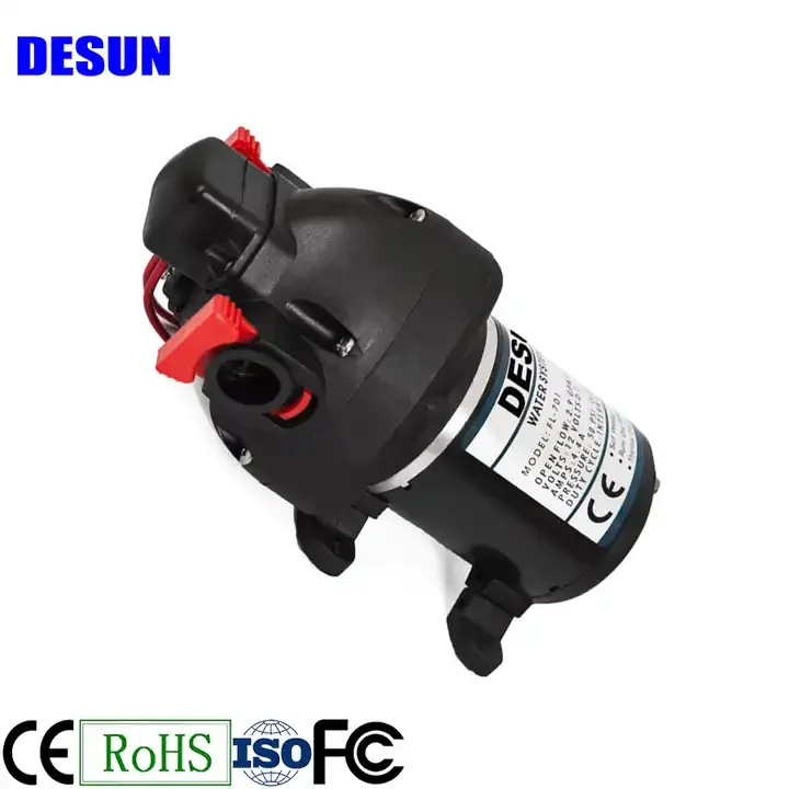 12v24v 60psi Wash Machine Drain Pump, Drain Cleaner Pump, Triplex Diaphragm Water System Pump