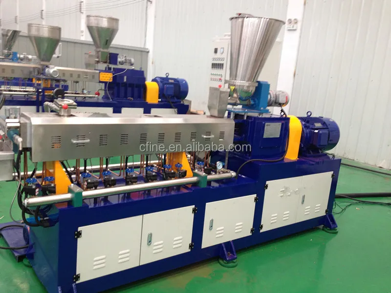 CE Approve Plastic double screw compounding master batch colorant pelleting extruder making machine