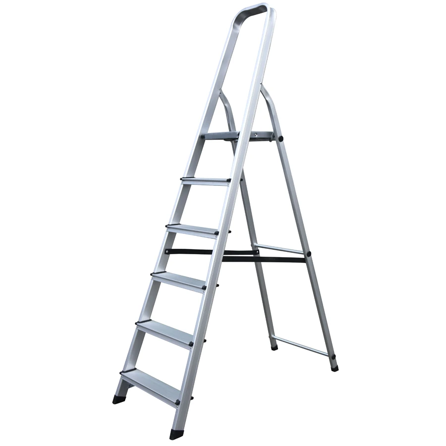 Factory Price  Folding Safety Thickness 1.2mm Aluminum 2/3/4/5/6/7/8 Step Ladder
