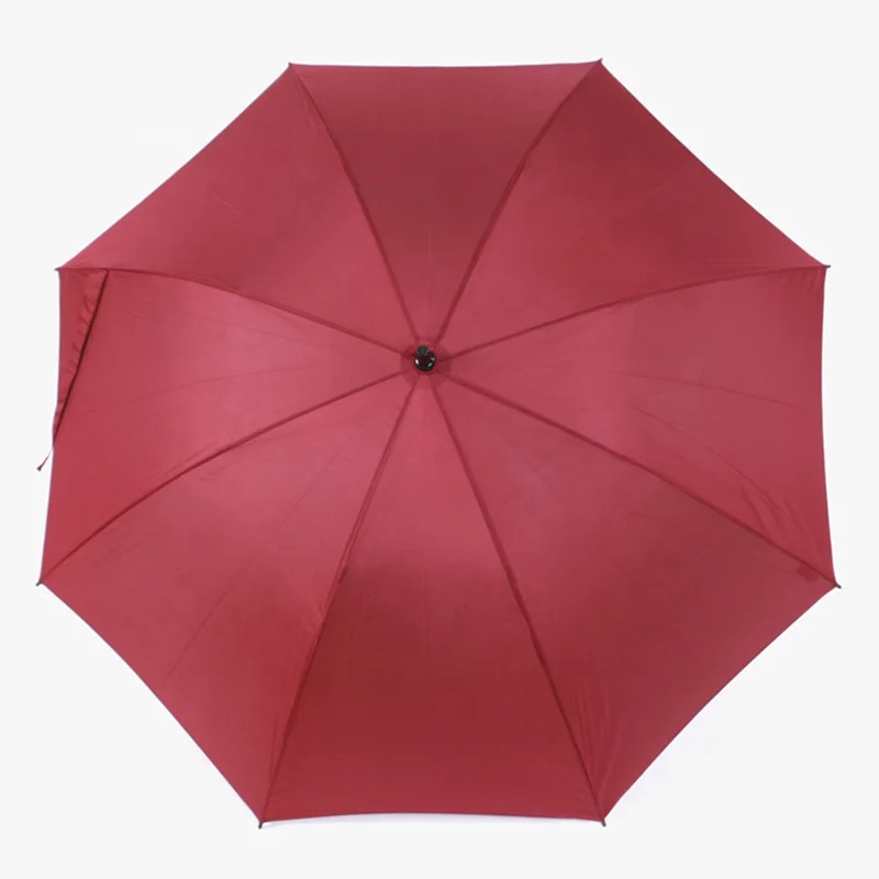 Wholesale Premium Large 30 Inch Custom Red Color Windproof Fiberglass Shaft Personalized Straight Golf Umbrella