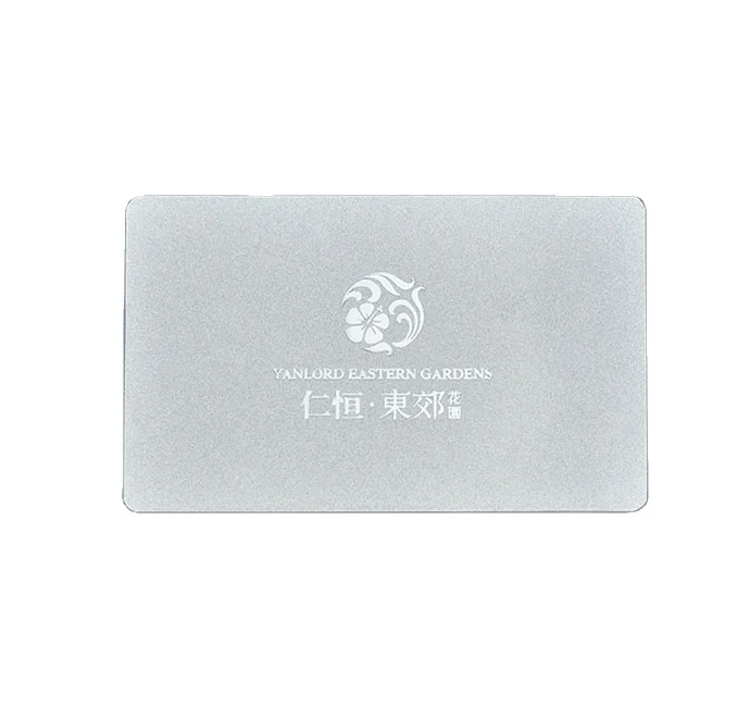Custom luxury color with customized logo printed contactless pvc plastic smart transparent card