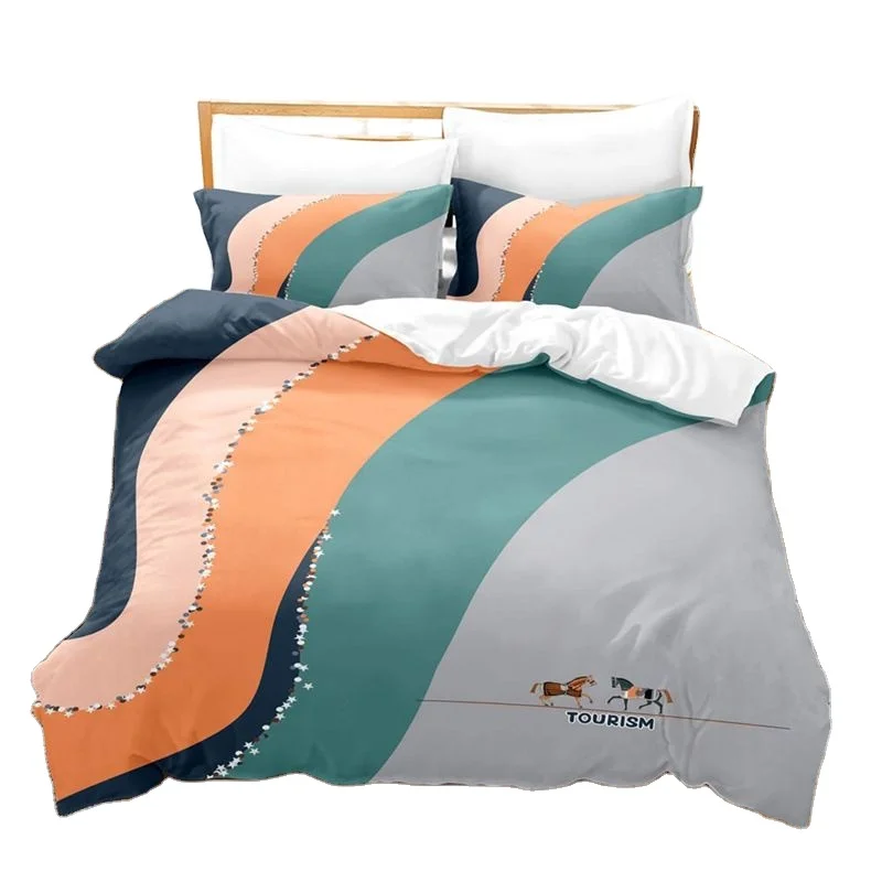 Ultra Soft & Skin-friendly Duvet Cover Set 100% Polyester/Cotton Luxury 3D Digital Printing Bed Linen Set Nice Horse Printing