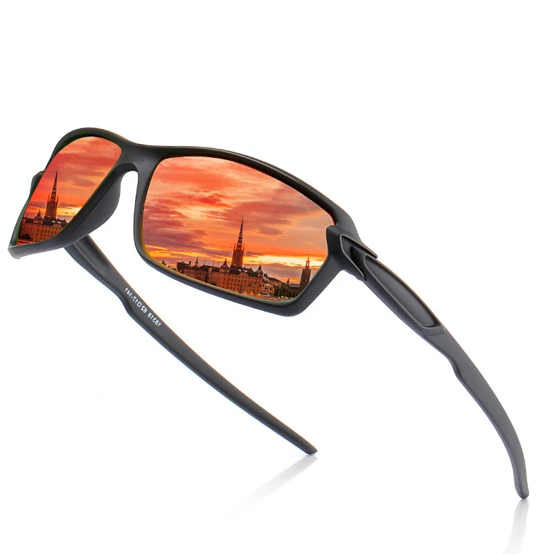 2021 Wholesale Custom Logo Rubber Frames Driving Outdoor Sports Polarized Sunglasses