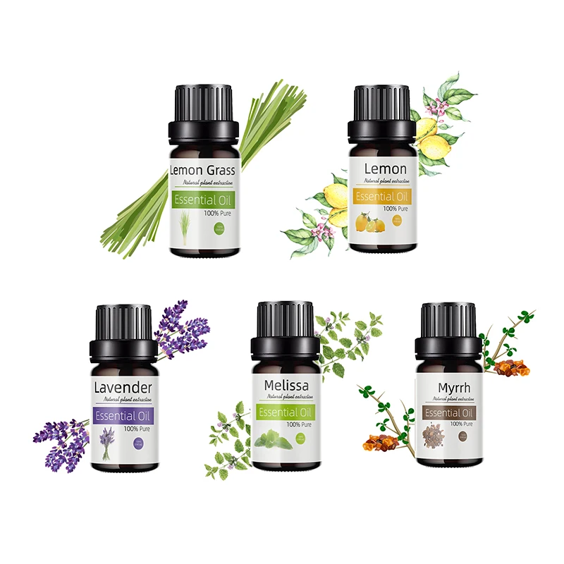 Wholesale 10ml private label 100% pure natural aromatherapy lemongrass essential oil for candle making