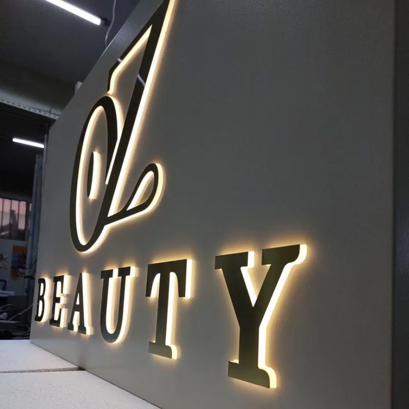 Acrylic Backlit Letter Signs Outdoor Led Advertising 3d Channel Letter Lights Electronic Sign