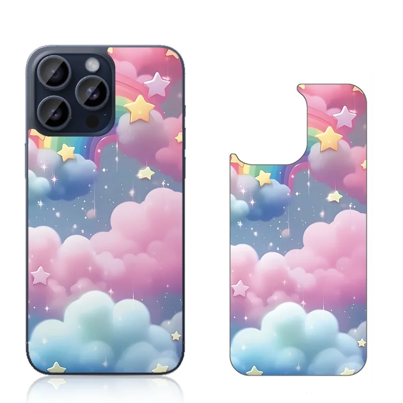 Kingareal DIY пользовательские Мультяшные съемные матовые виниловые наклейки для мобильного телефона полная наклейка скины iPhone