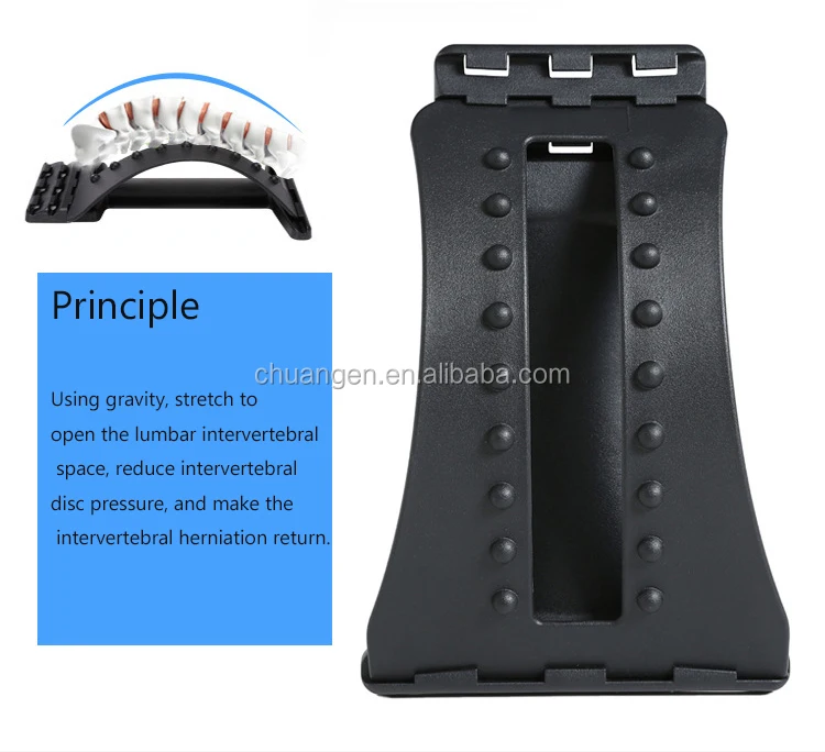 Lower Back Pain Relief Lumbar Stretching Back Stretcher Device