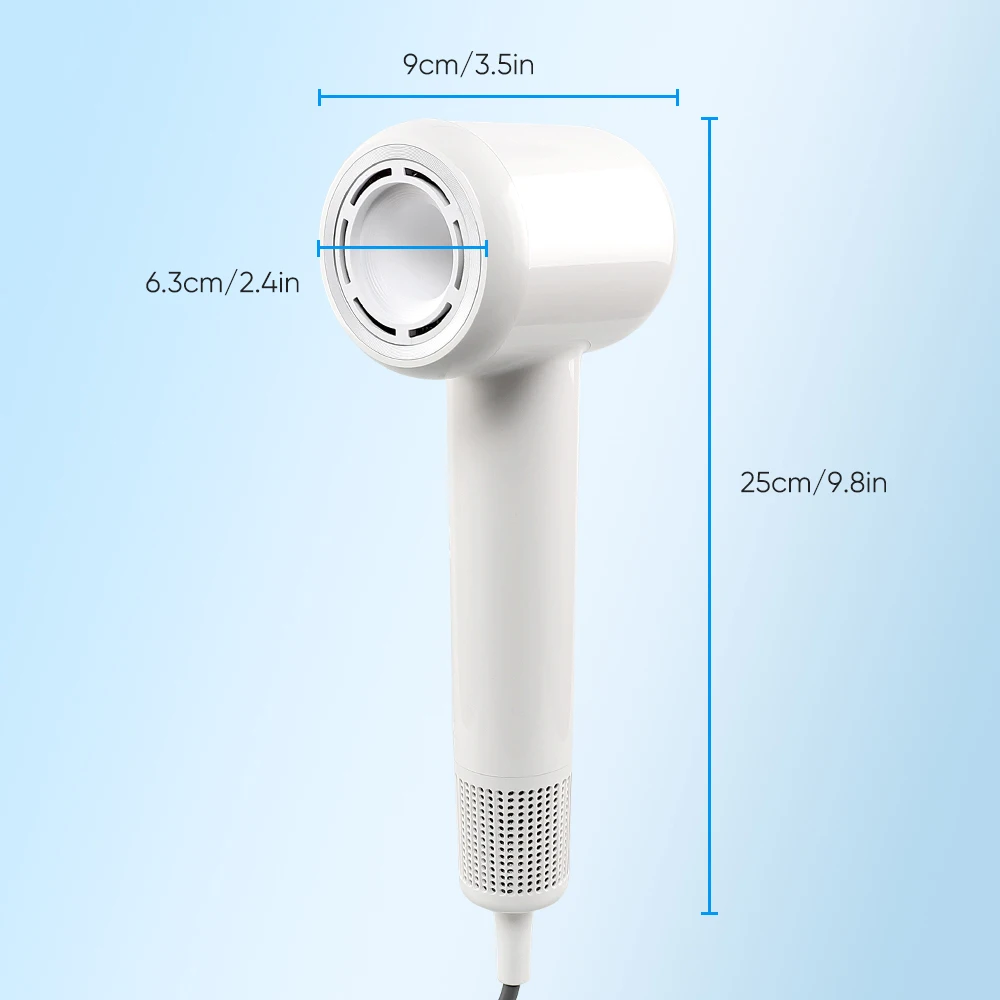 Newly Upgraded Lightweight Blow Dryer Brush High Powerful Hand Dryer For Hair Seche Cheveux Direct Current Motor Hair Dryer