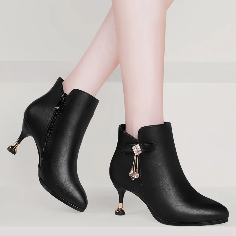 New hot sale Custom Logo Gothic Style Super High Heels Ankle Boots Women Shoes Lace-up Martin Boots dropshipping