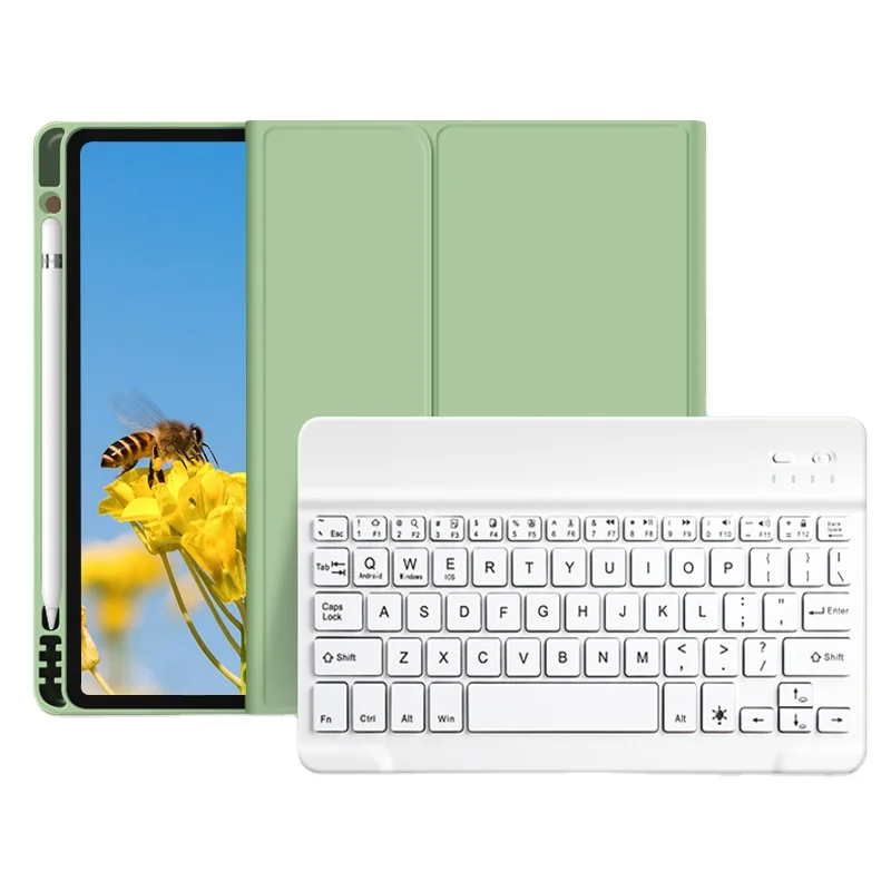 2022 New Design Original Wireless BT Keyboard Case Cover Soft PU Silicon Case Tablet Covers For iPad Pro 12.9 2021 Case
