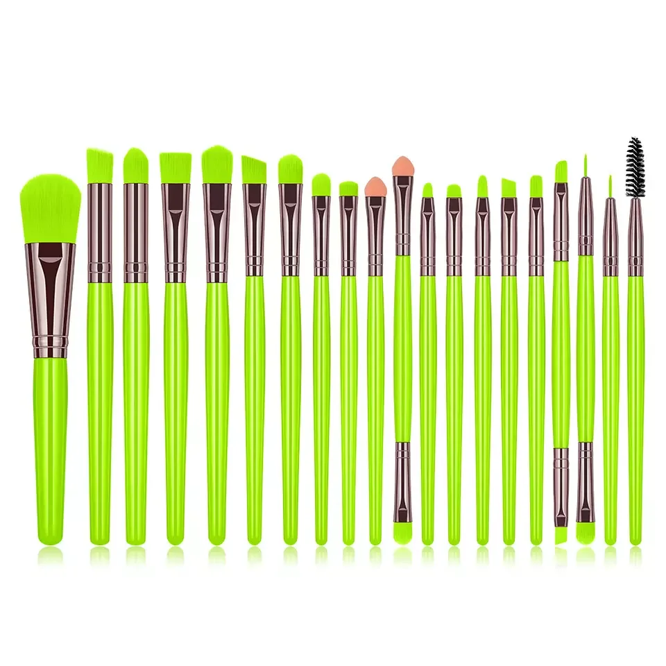 Dropshipping Suppliers Colorful Candy Professional 20 pcs Eye Makeup Brush Set Free Sample