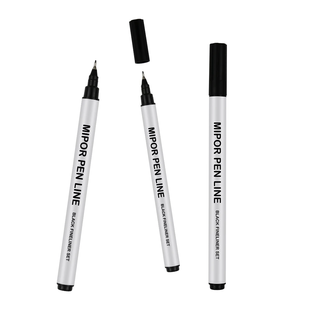 Black Ink pigment Micron Graphic Art Marker fineline markers For Drawing Painting