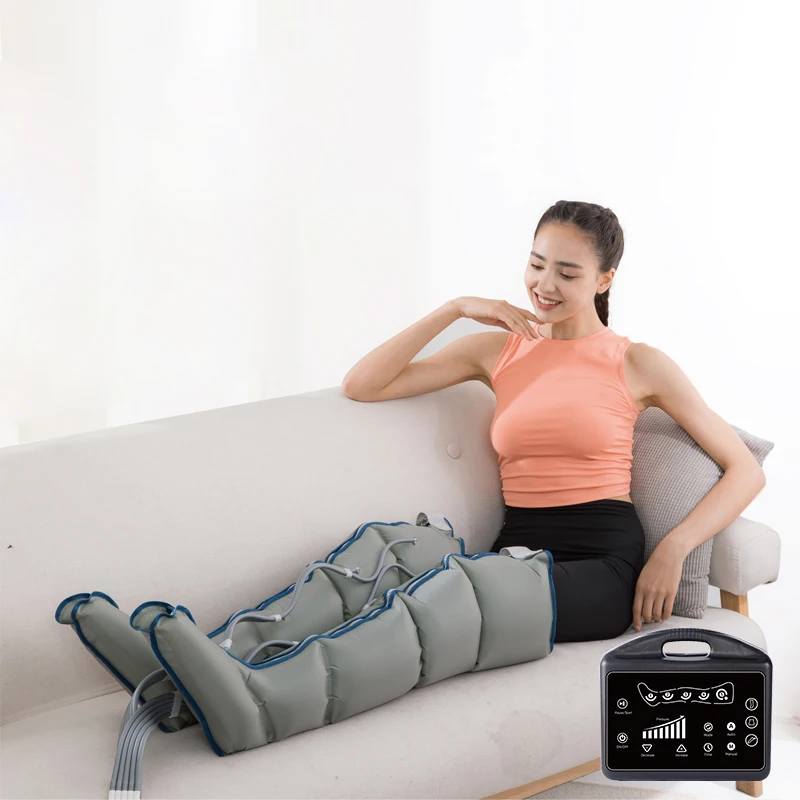 Customized Pumping Massage Air Compression Sports Recovery Boots Foot Leg Air Pressure Massager Air Recovery Boots Pressotherapy