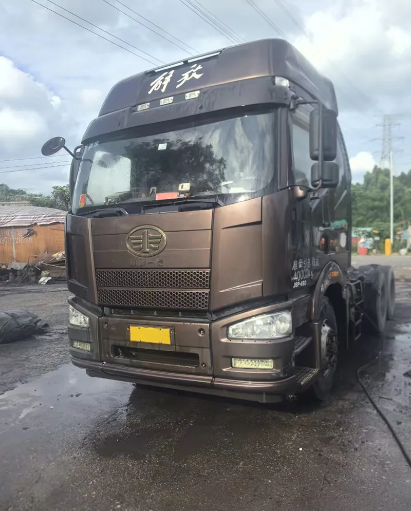 Используемый высококачественный китайский трактор Faw Jiefang J6P 6x4 460 л.с. для тяжелых грузовиков Euro5 дизельный прицеп головка тягача продажи