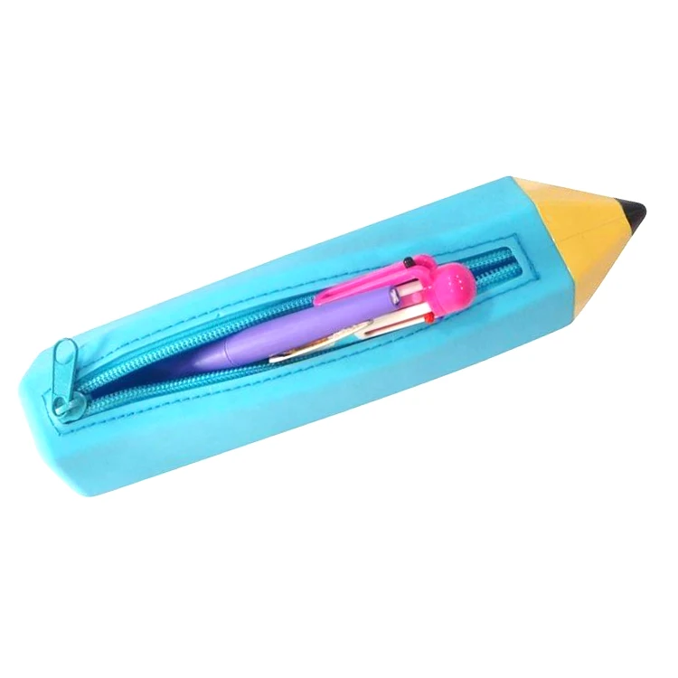Hot Selling Unique Soft Custom Silicone School Pencil Case With Nylon Zipperfor Cute School Supplies/Stationery Kids Students