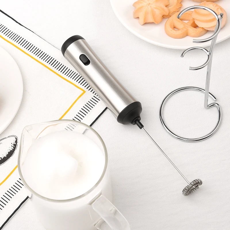 Rechargeable Automatic Milk Frother Handheld Coffee Whisk Mini Blender Electric Foamer Milk Frother
