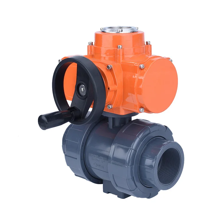1/2' - 4' Inch 2 Way Pipe Fittings Electric Plastic  PVC UPVC Ball Valve Price