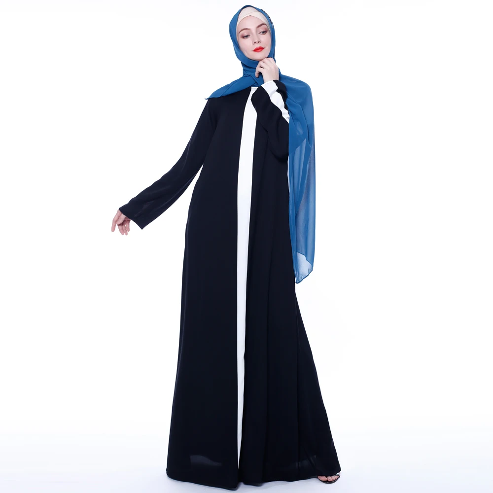 Women Muslim Dress Middle East Arabian Robe Islamic high quality nida  Dress 9752