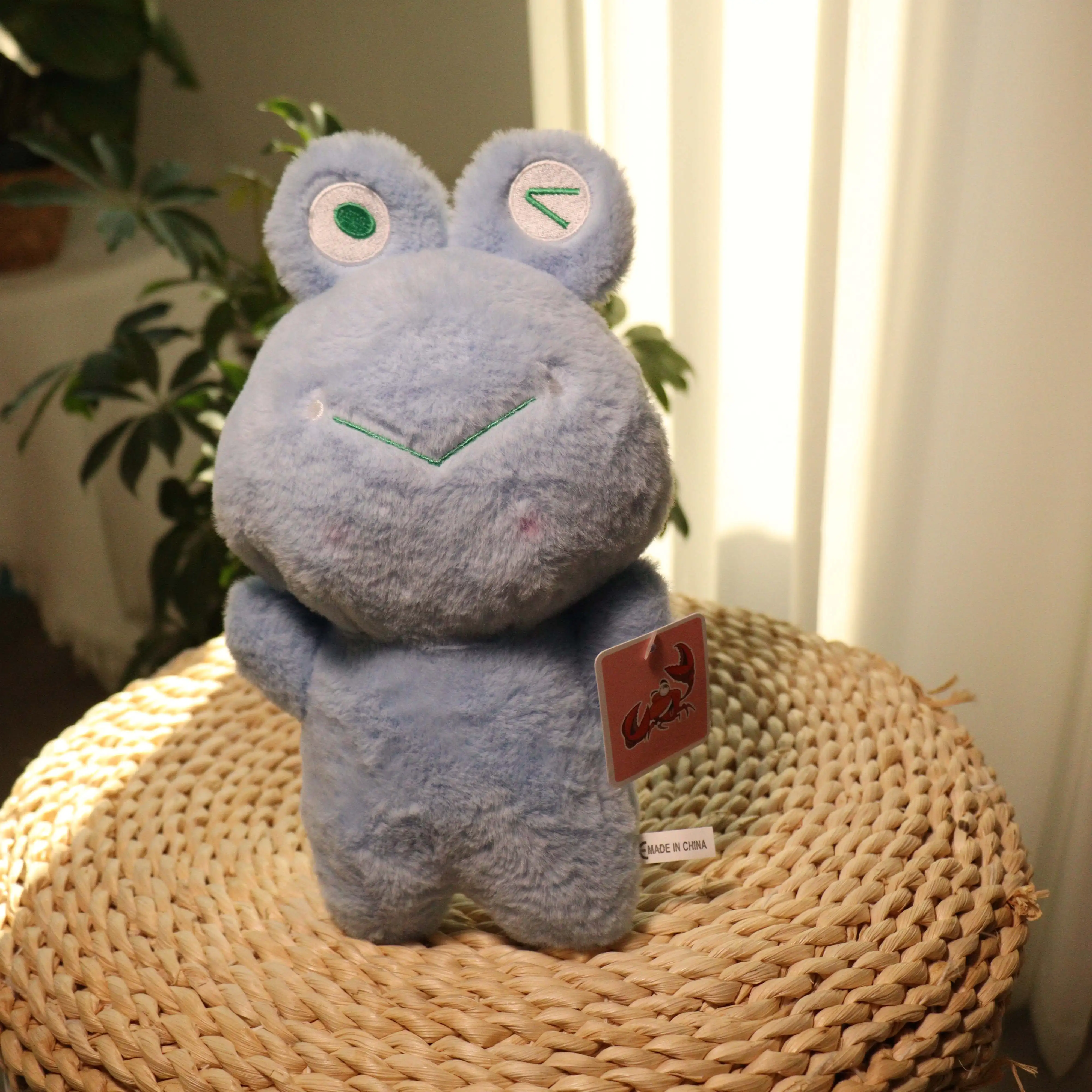 Factory Wholesale skin-friendly lifelike plush toy	cameraman Little Frog stuff toys plush toys custom
