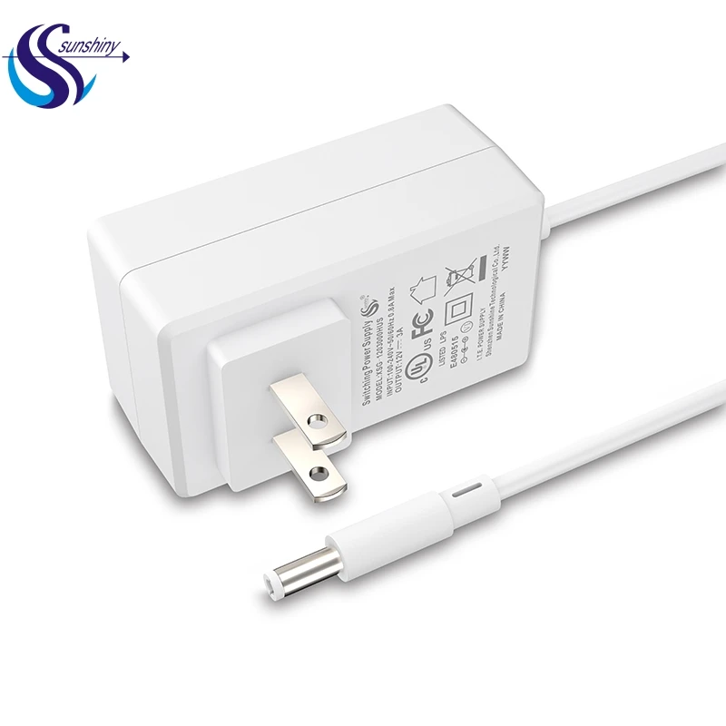 US EU UK AU KR AR JP 36W plug in DC connector 24V 19V 12V 9V 5V 1.5A 2A 3A 4A 5A AC DC power adapter