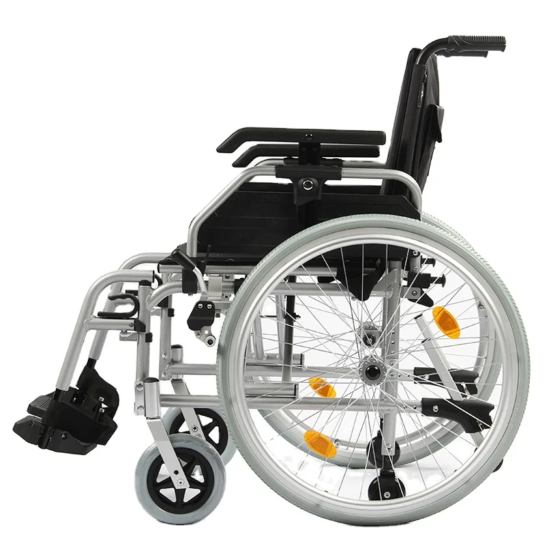 CE Approved Lightweight European Wheelchair Made of Durable Aluminium and Steel Material