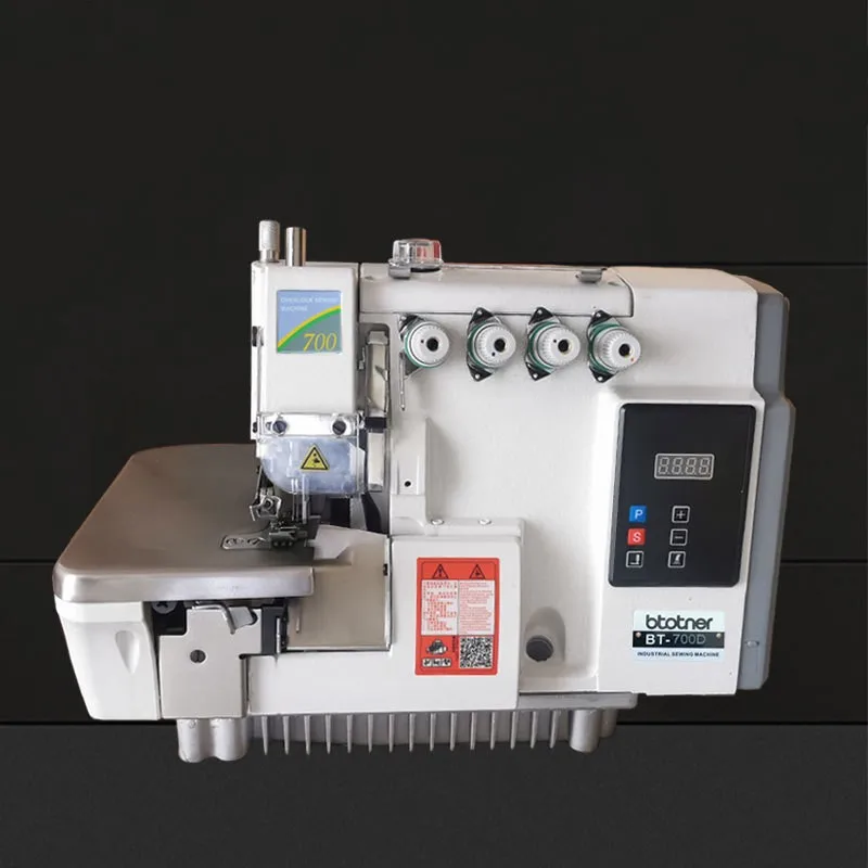 High quality low MOQ brother direct drive 4 threads overlock sewing machine for weaving and sewing
