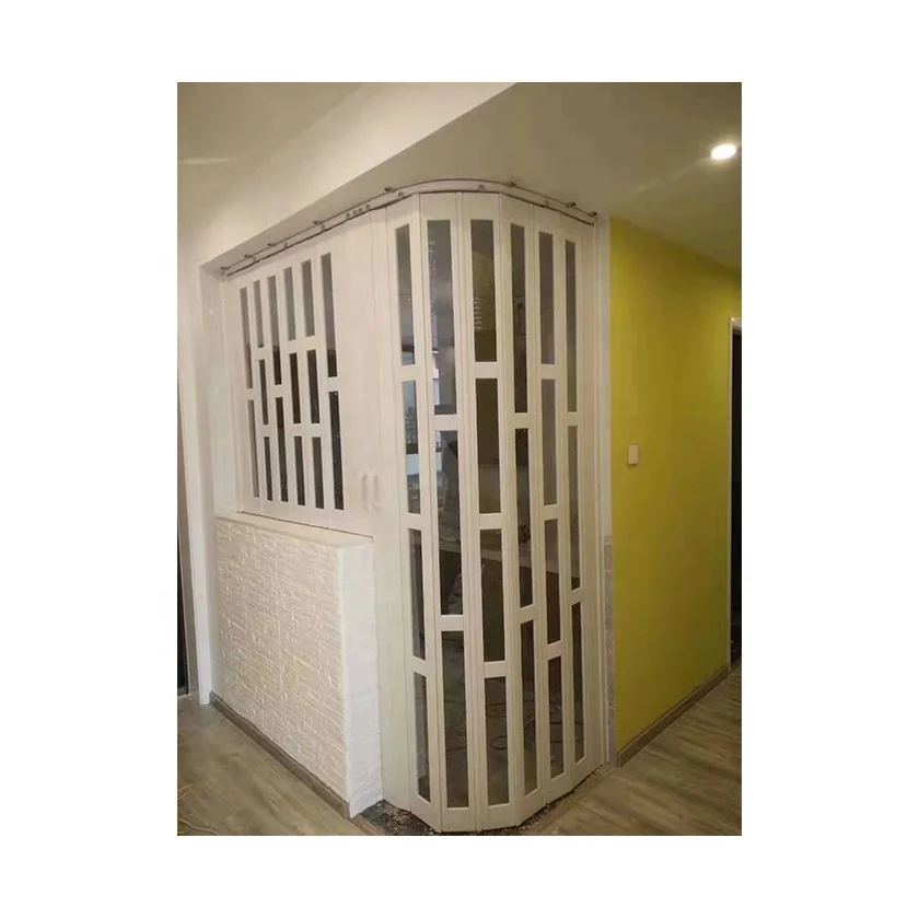 PVC Curved DoorAccordion Door With Curved Track