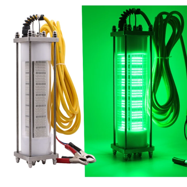 LED fishing light underwater boat catching fish in ocean high brightness