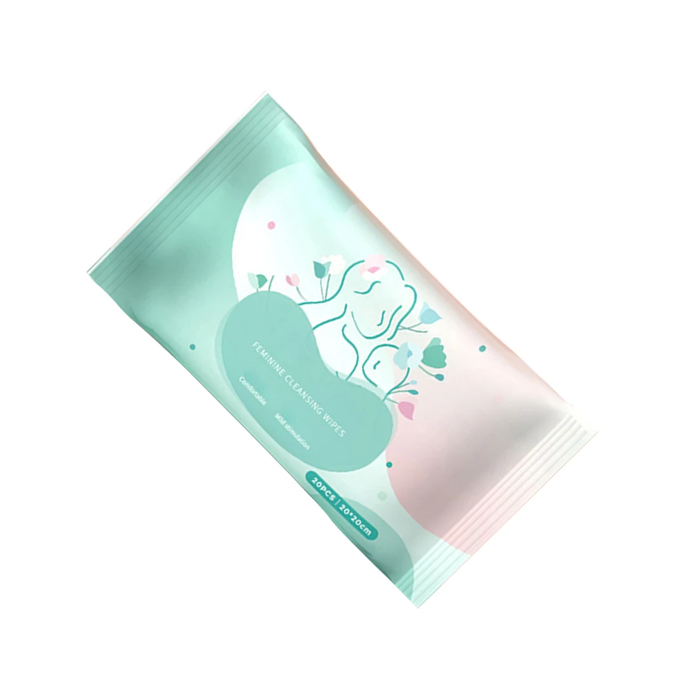Private custom female private parts clean yin hygiene adult wet wipes everyday unscented adult body wipes