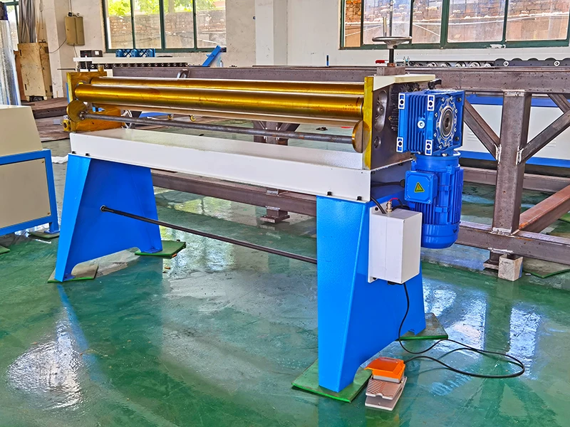 BYFO hvac duct electric three roller beading machine plate rolling machine