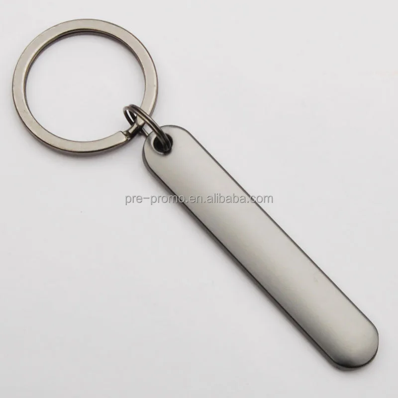 Wholesale Custom Personalized Car Rectangular Blank Metal Keychain