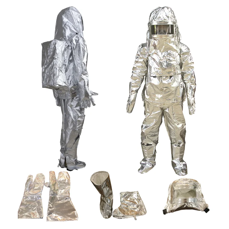 High Quality  Aluminium Foil Fire Proximity Suit Rescue Heat-insulation Fire Suit