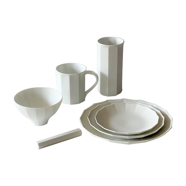 Porcelain wholesale calcination craft new material plates dinnerware sets