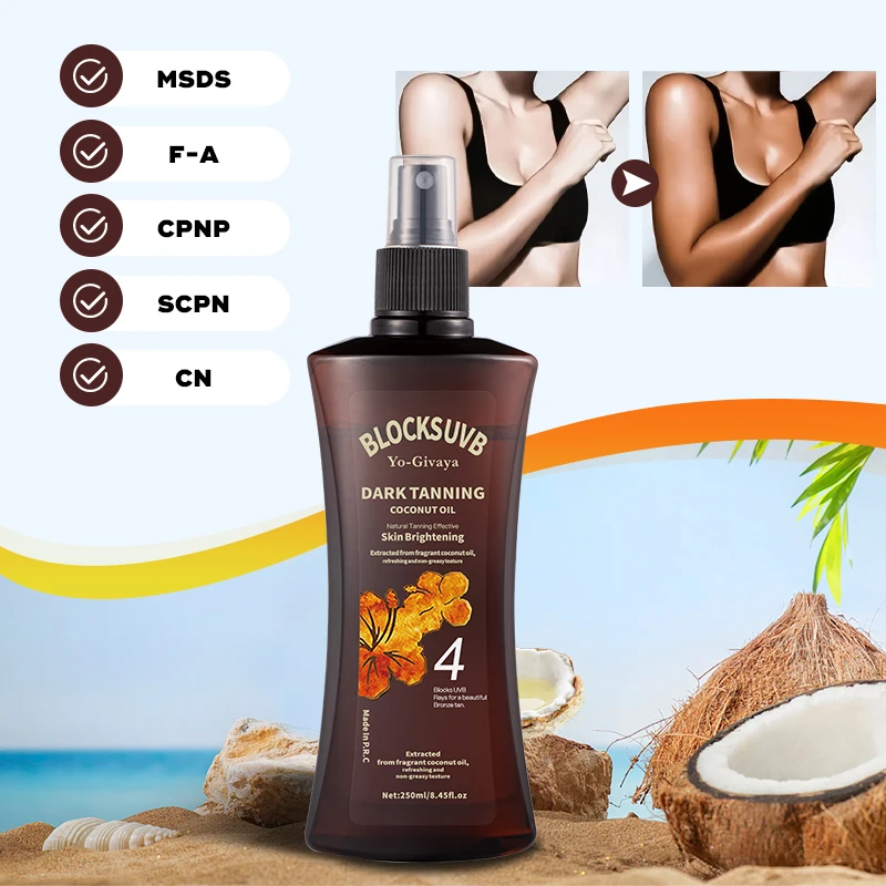 Beach Tanning Bronze Skin Care Oil Self Tanning Oil for a Natural Golden Look Outdoor Body Tanning
