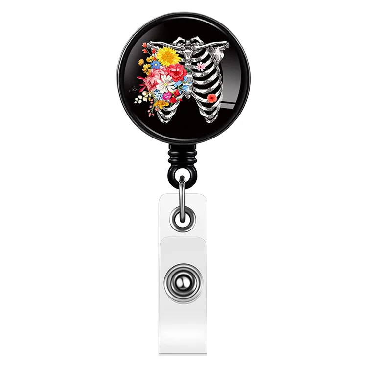 Оптовая продажа с фабрики, персонализированный выдвижной медсестринский пластиковый держатель для удостоверения личности, аксессуары, катушка для Бейджа