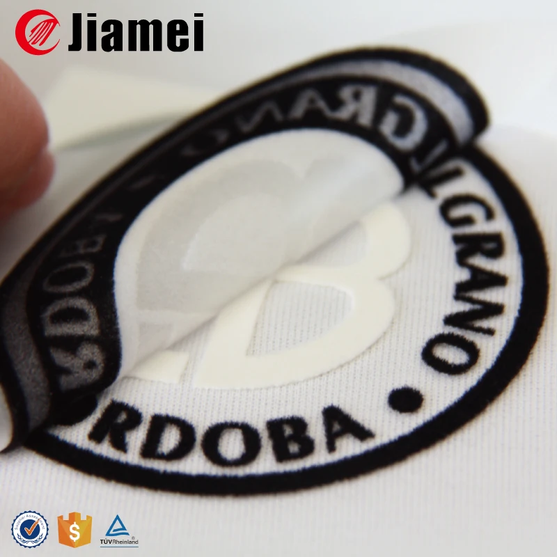 T-shirt heat transfer stickers flock logo heat transfers