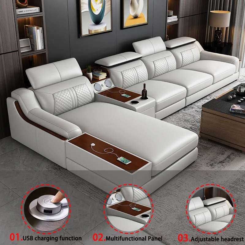 KEHUI Living Room Sofas Cover Sets Stuffed Open Beige Three Guangzhou Chesterfield Genuine with Leathers Living Room Sofas