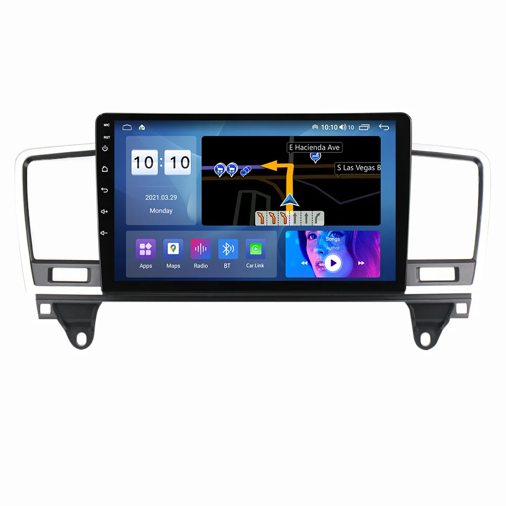 Для Benz M Class W166 ML 2011-2015Android 12 автомобильный монитор carplay DSP RDS GPS Встроенный 2din Радио dvd плеер 5 1 HIFI