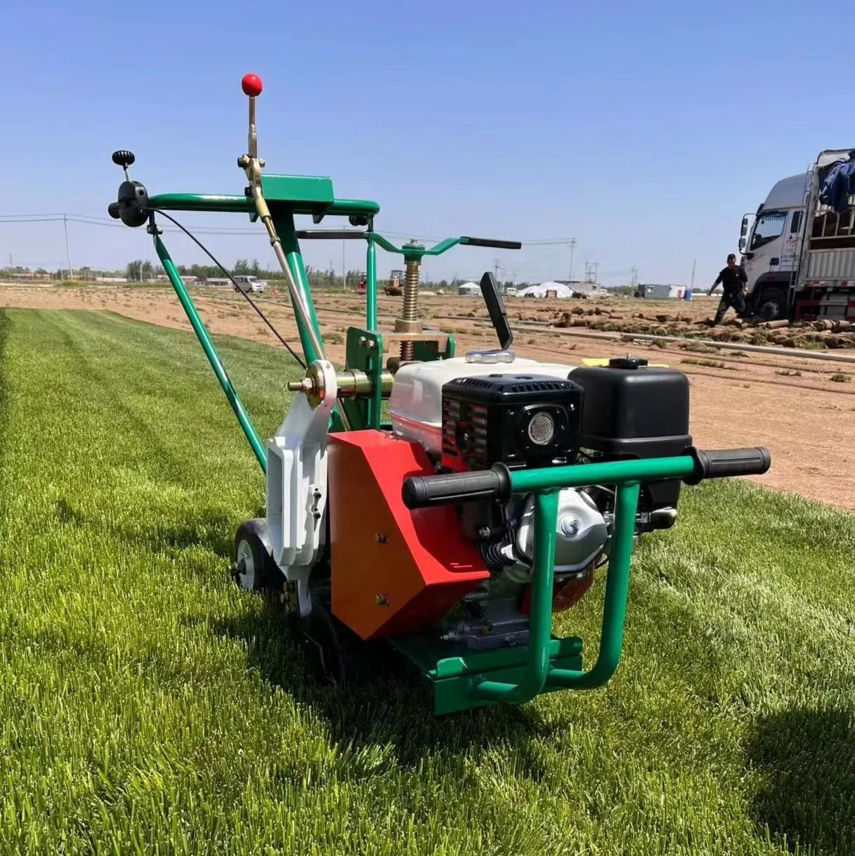 High quality 9.0HP Lawn sod cutters transplant machine Turf cutting equipment