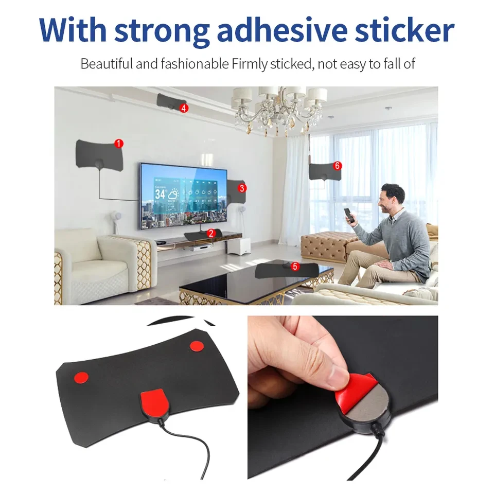 uhf vhf flim antenna de remote control tv amplified hd digital outdoor for smart  indoor hd digital satellite tv antenna