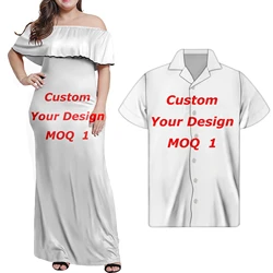 wholesale Samoan Tribal Plus Size Womens clothing elegant casual Long wedding maxi Dresses ladies sexy off shoulder ruffle Dress