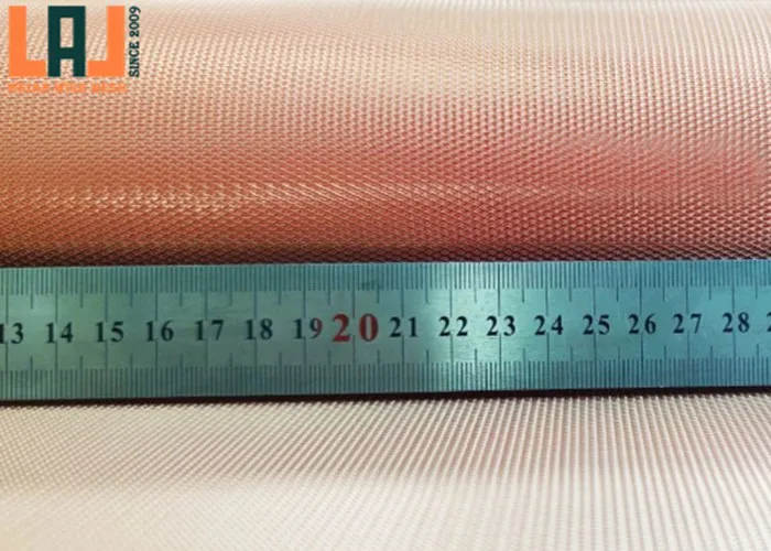 Fine Copper Mesh 1x2 Micro Expanded Metal Copper Foil Mesh For EMI / RFI Shielding