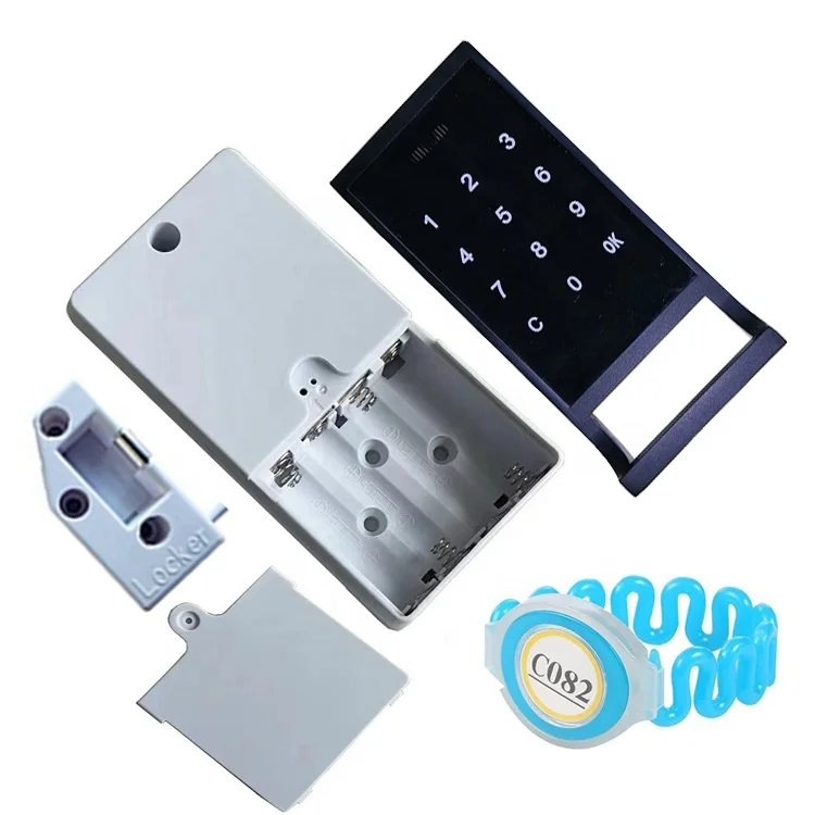 Gym fitness smart card keypad sauna cabinet lock electronic password sauna lock with wristband card rfid digital gym locker lock